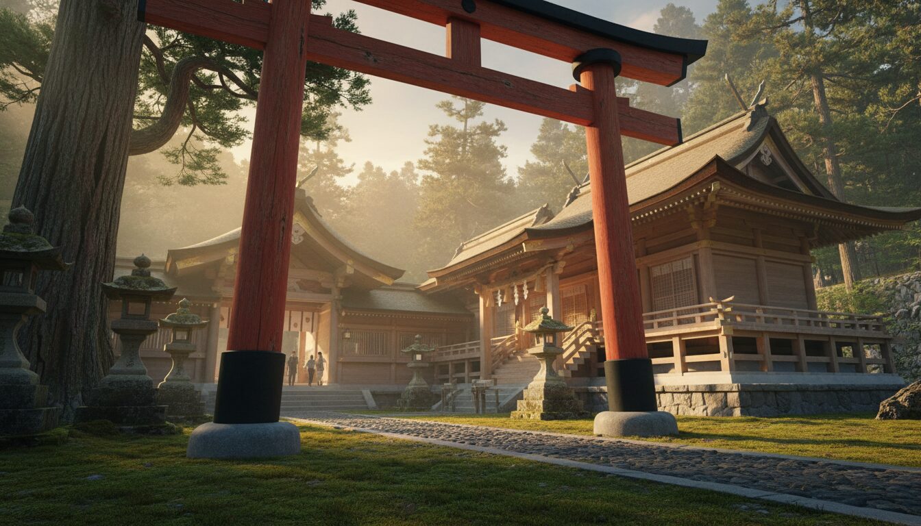 歴史的権威と現代のブランド力を象徴する壮麗な日本の神社