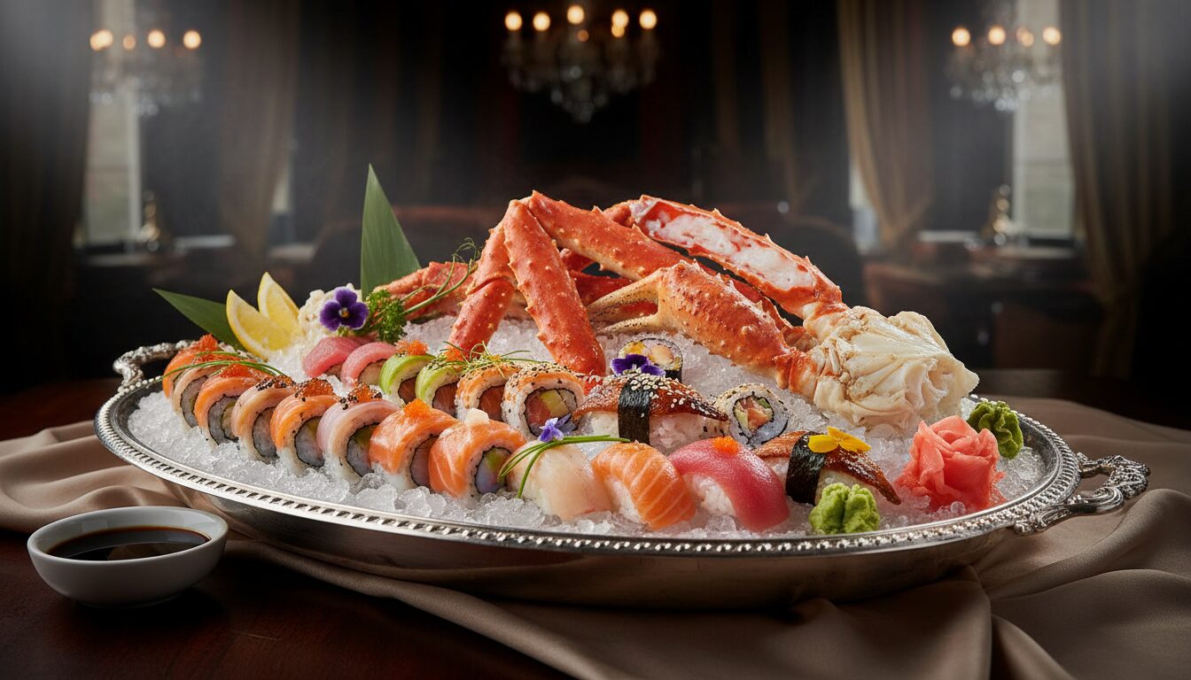 寿司やカニなど豪華食材を取り入れるメリット