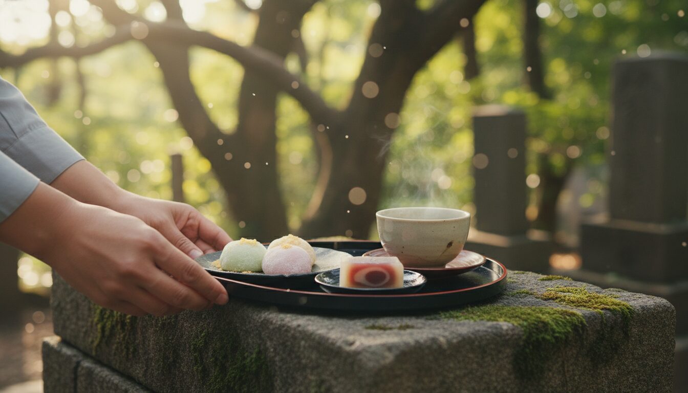 お供えをする時間は「お参りをしている間だけ」にする