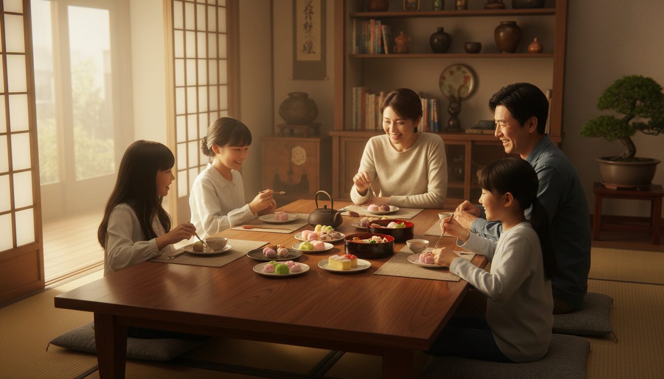 持ち帰った食べ物は「お下がり」として家族みんなでいただく