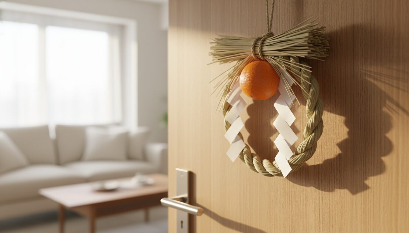 しめ縄を玄関の内側に飾る方法！マンションの向きや風水も解説