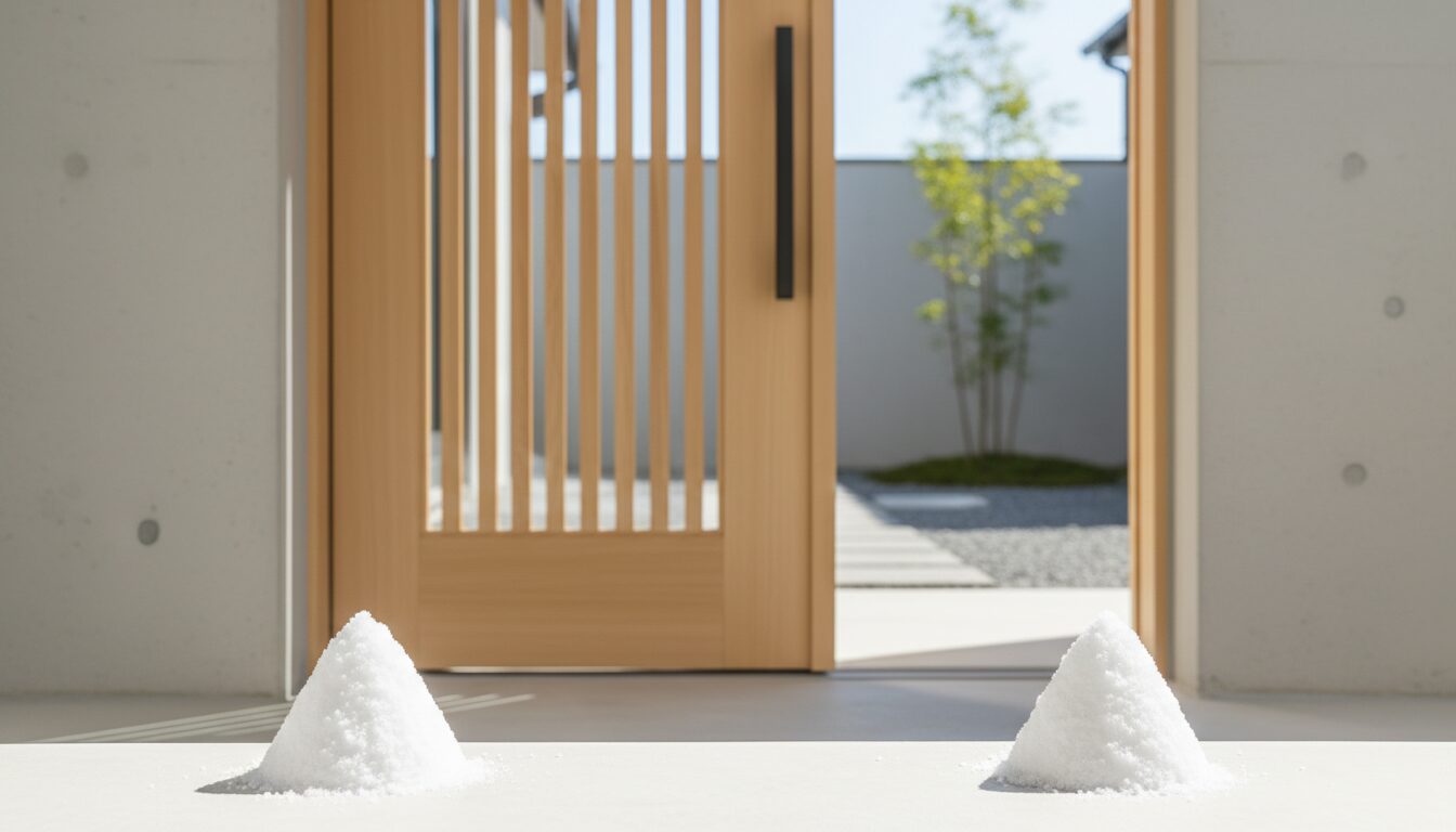 玄関の盛り塩で金運や仕事運がアップした成功事例