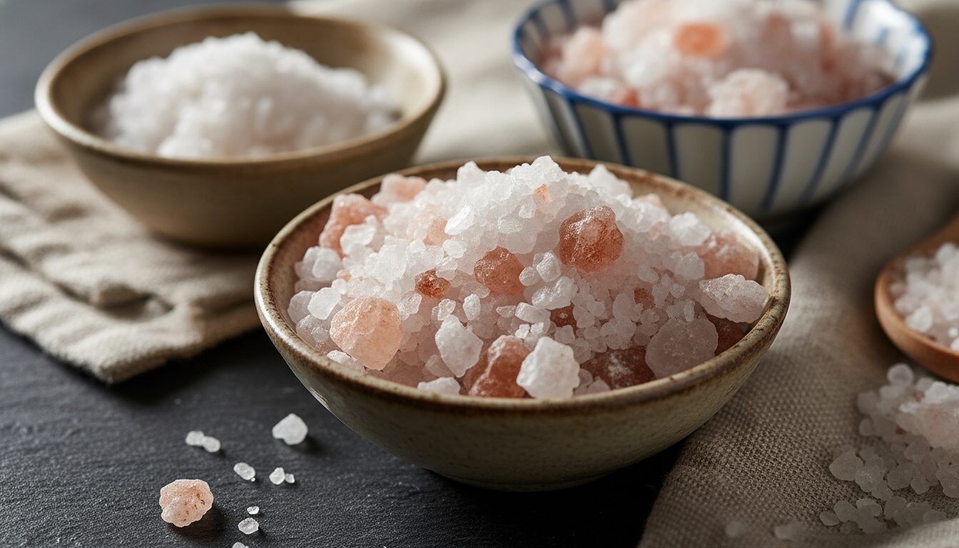 効果を高める塩の種類は粗塩や岩塩がおすすめ