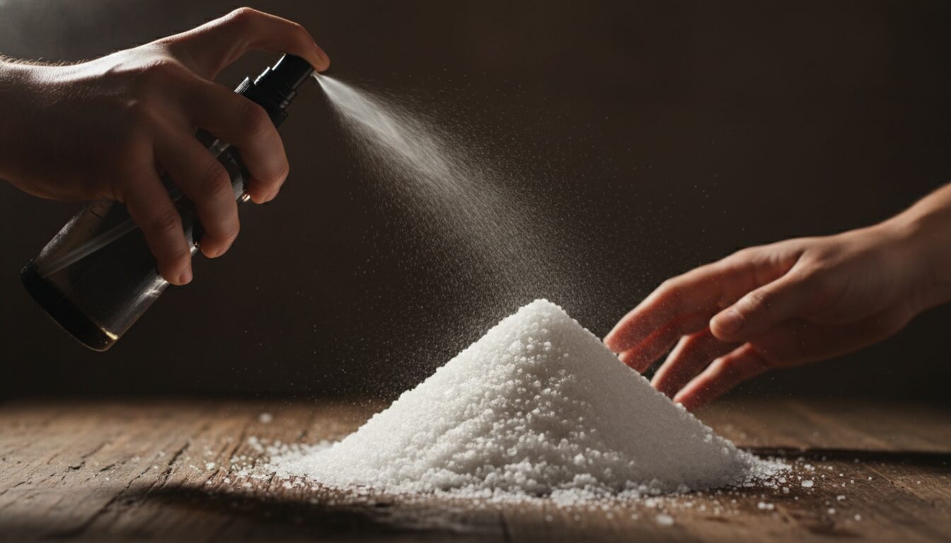 盛り塩がどうしても崩れてしまう時の固める裏技