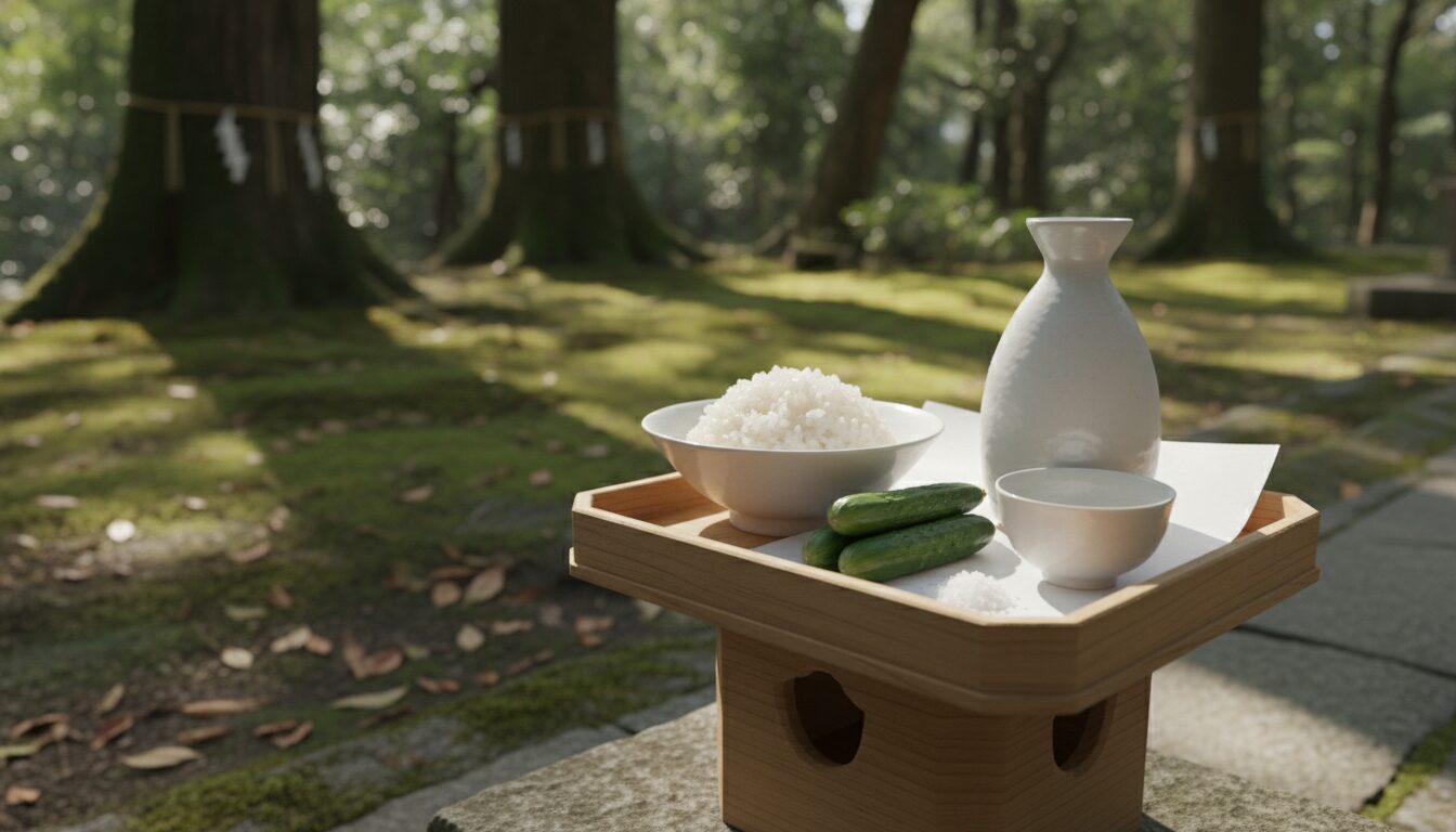 儀式の内容の違い：神様への捧げものと神人共食の意味