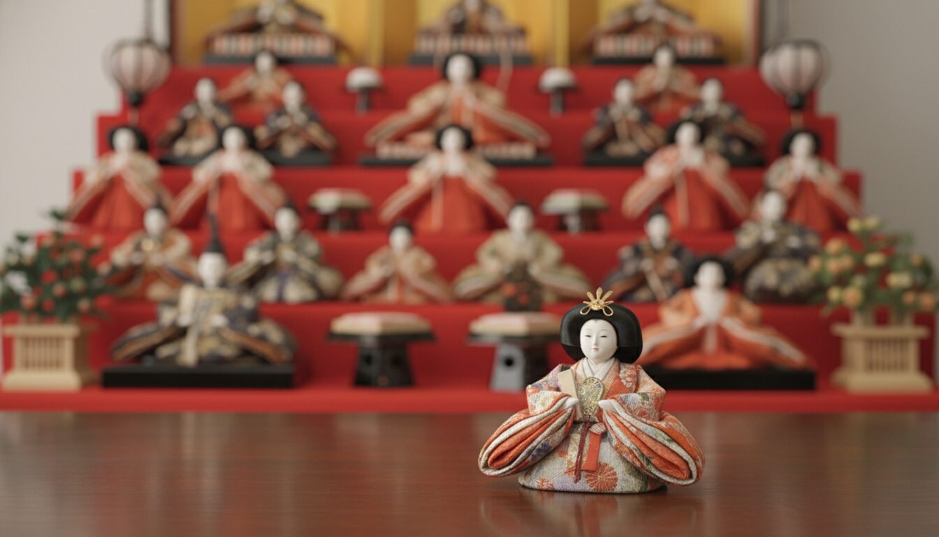 実家の大きな雛人形と比較して物足りなくなる