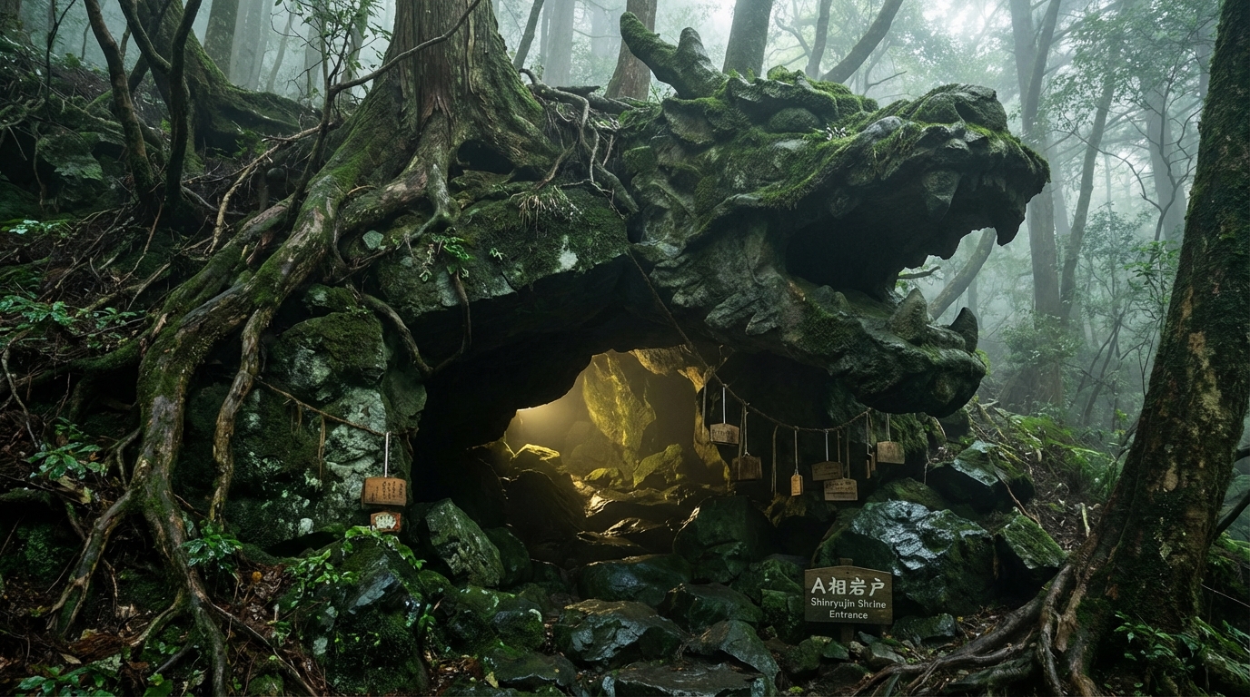 金運アップならここ！安乎岩戸信龍神社の洞窟と龍神伝説