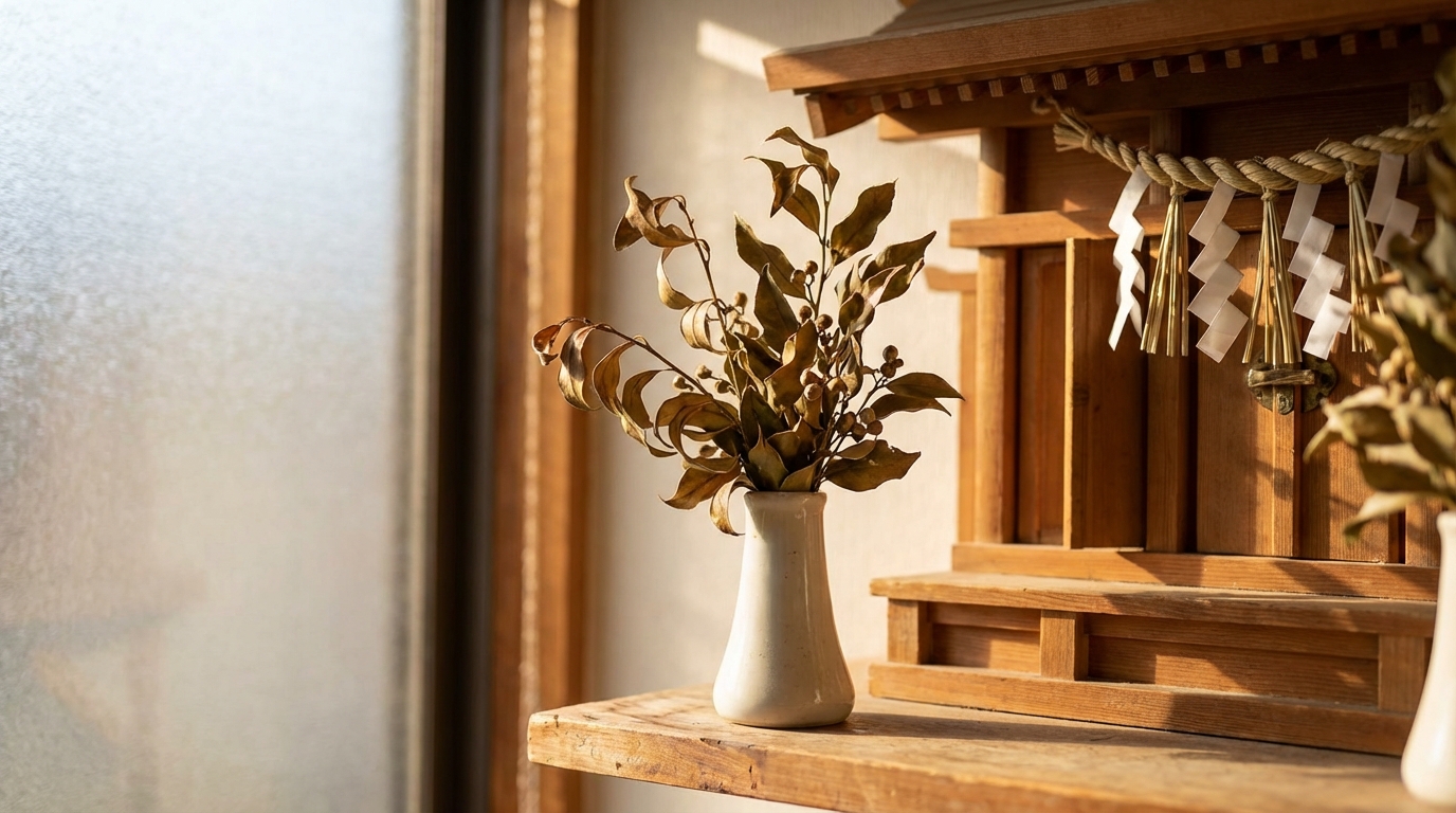 榊が枯れるのが早い場合のスピリチュアルな意味と対策