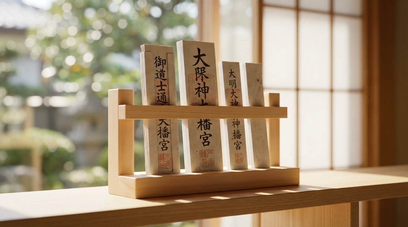 厚みで扉が閉まらない時はお札立てを活用する