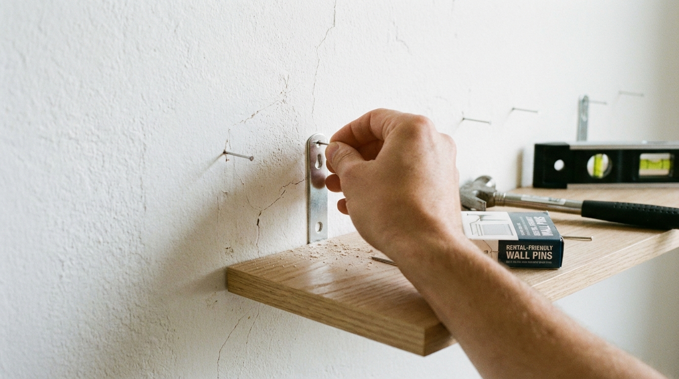 賃貸マンションでも安心な壁を傷つけない取り付け方