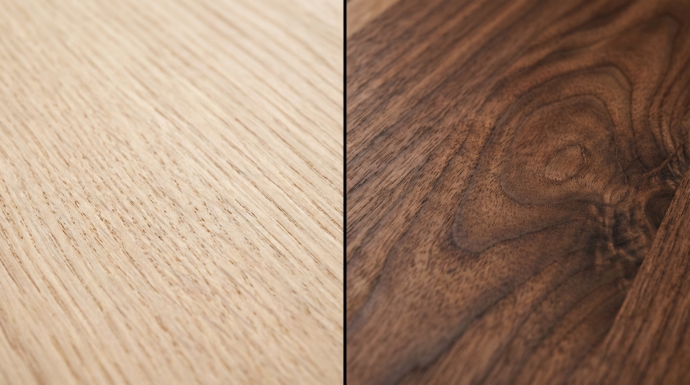オーク材とウォールナット材の選び方