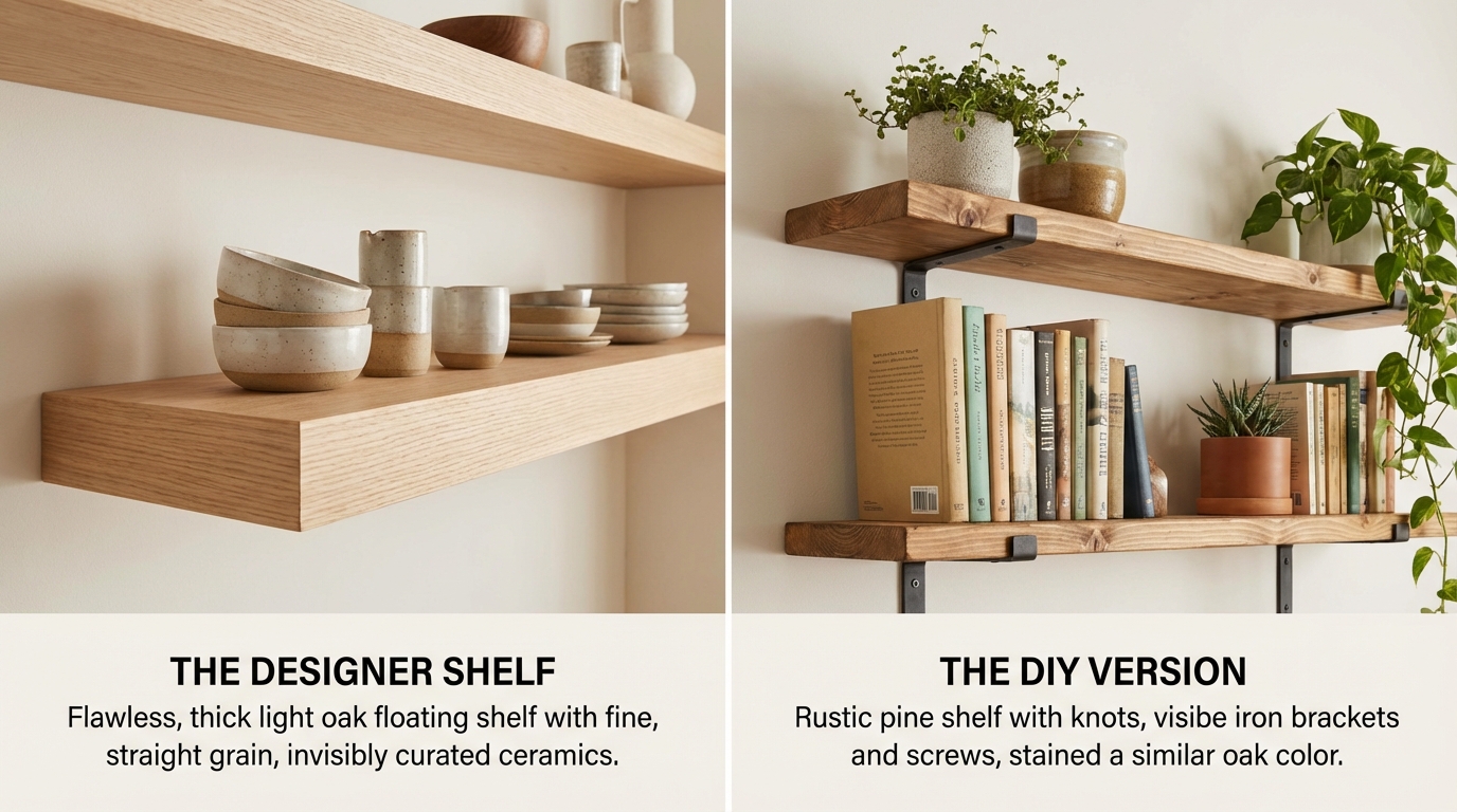 モダンな既製品も検討!無印良品の壁に付けられる家具との比較