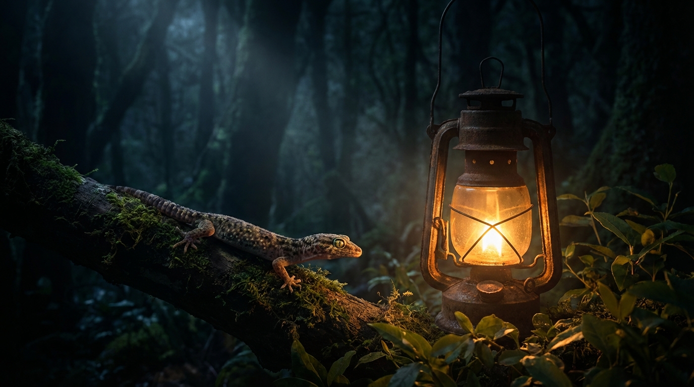 夜にヤモリを見るのは直感力と守護が高まっている証