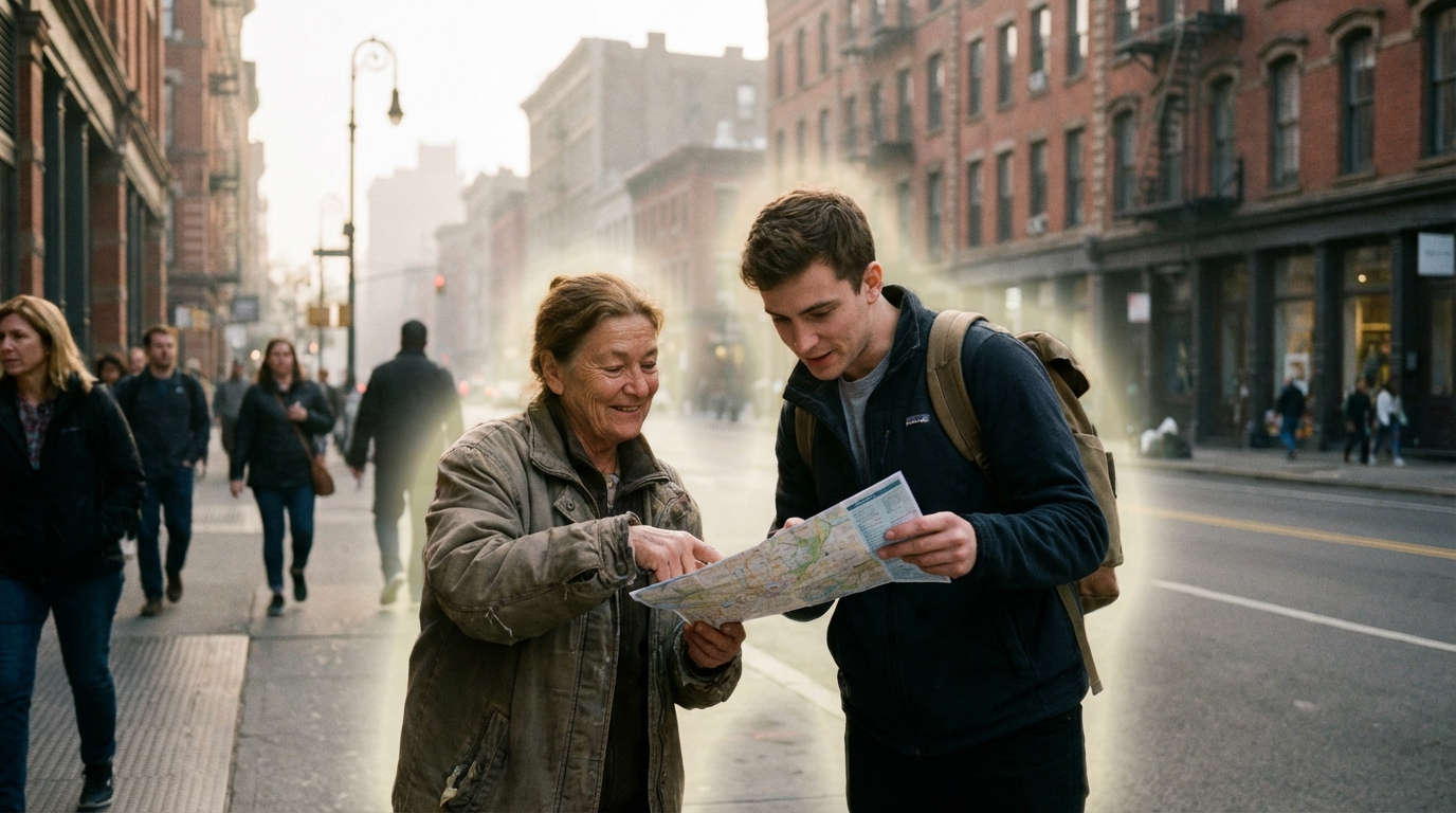 急に道を聞かれやすい人は霊感がある？