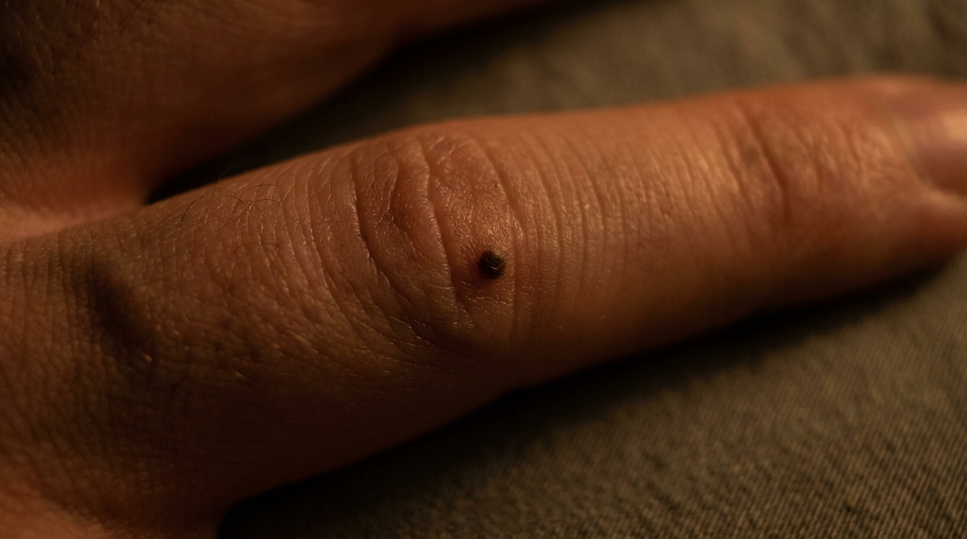 指の付け根(第3関節)にあるほくろの意味