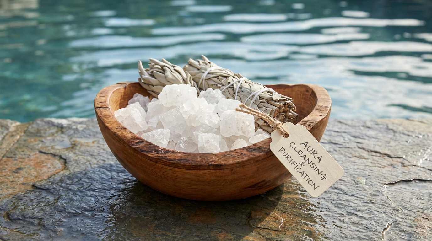 天然塩を使った入浴でオーラレベルの汚れを洗い流す