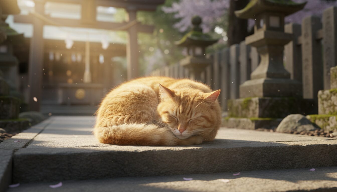 猫がリラックスして寝ている時の解釈