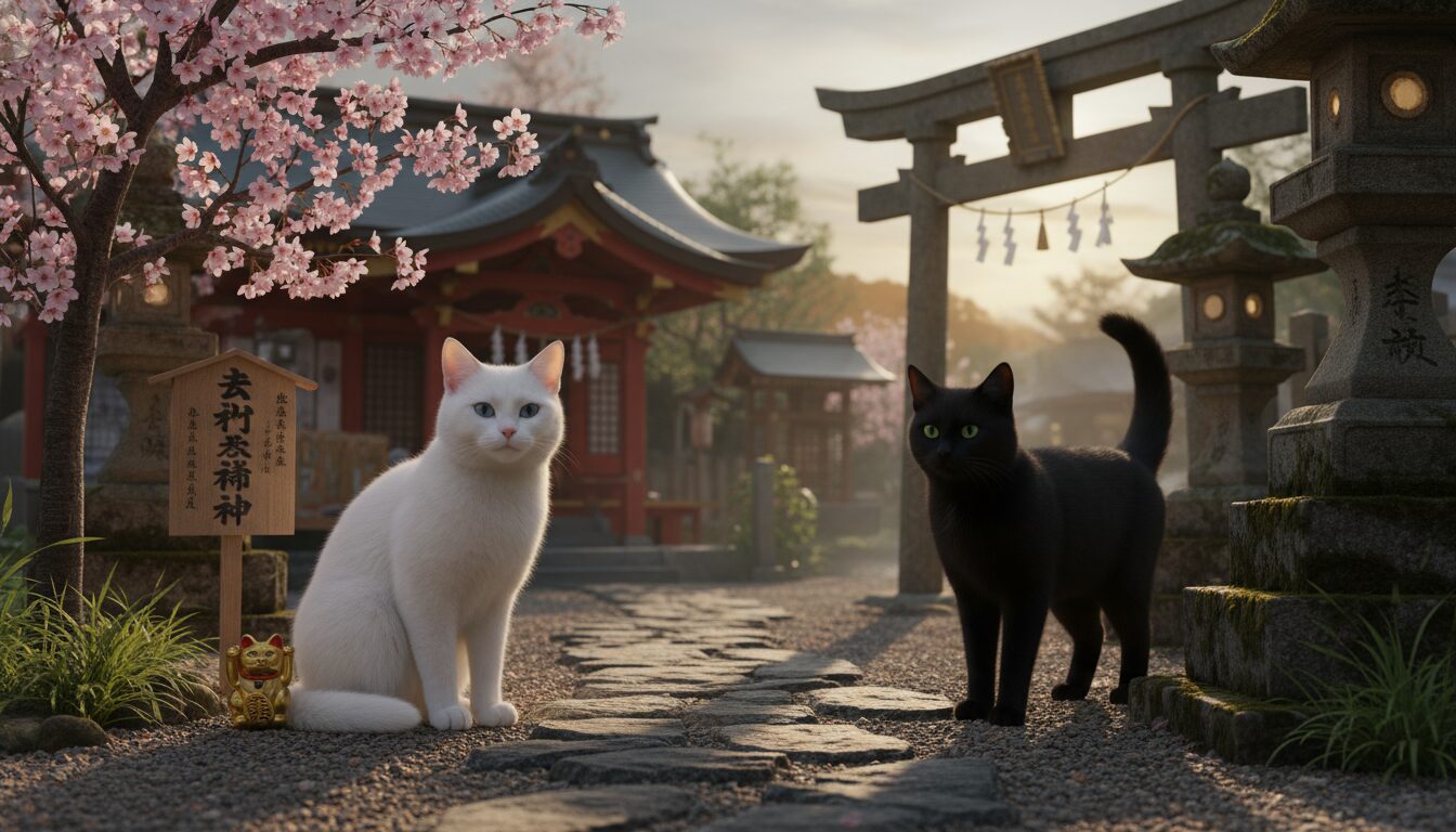 白猫や黒猫など色によるメッセージの違い