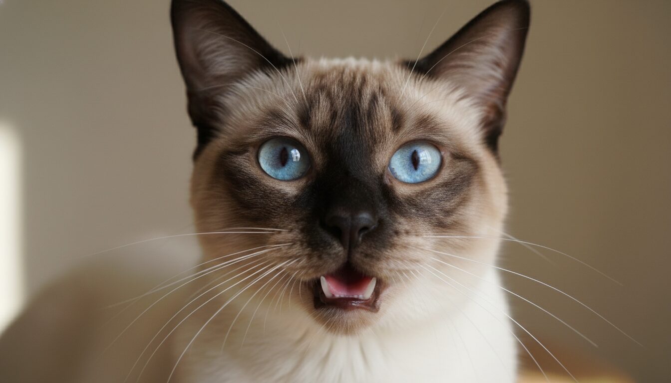 じっと見つめられたり鳴かれたりする場合