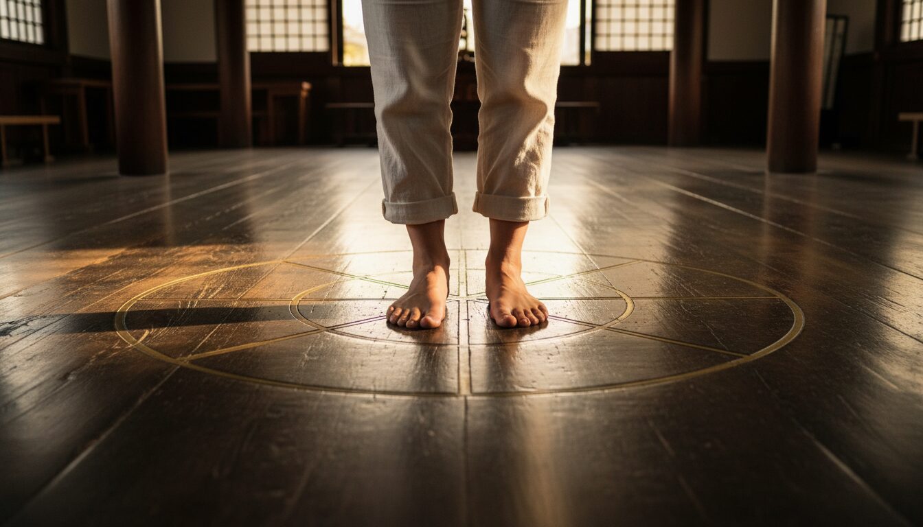 金剛床の中心に立つときの実践的な手順と作法