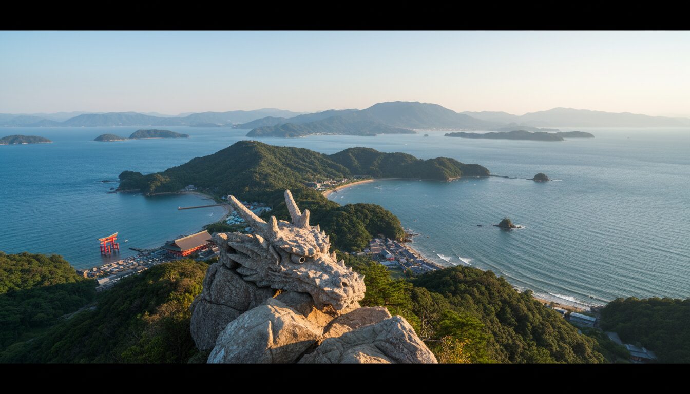 【弥山と御山神社】島全体を見守る龍の頭部へ！天空のパワースポット