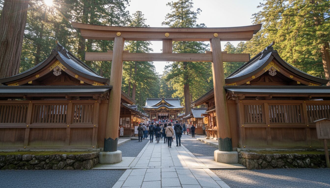 中社は知恵の神様でアクセスしやすく周辺グルメも充実
