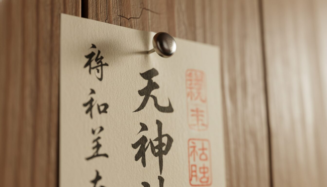 画鋲を使ってお札を壁に留めるのはマナー違反になるのか