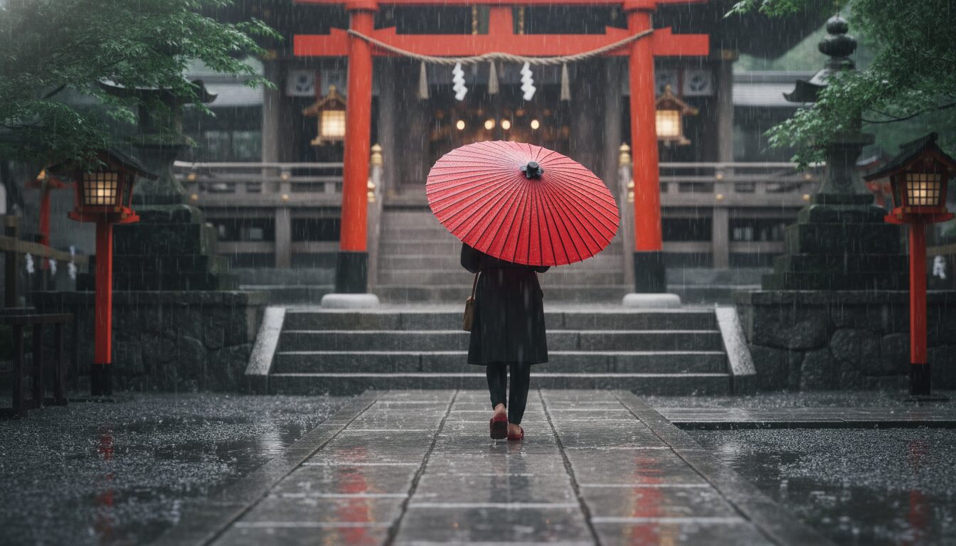 雨の日の参拝は浄化の雨として歓迎されている証拠