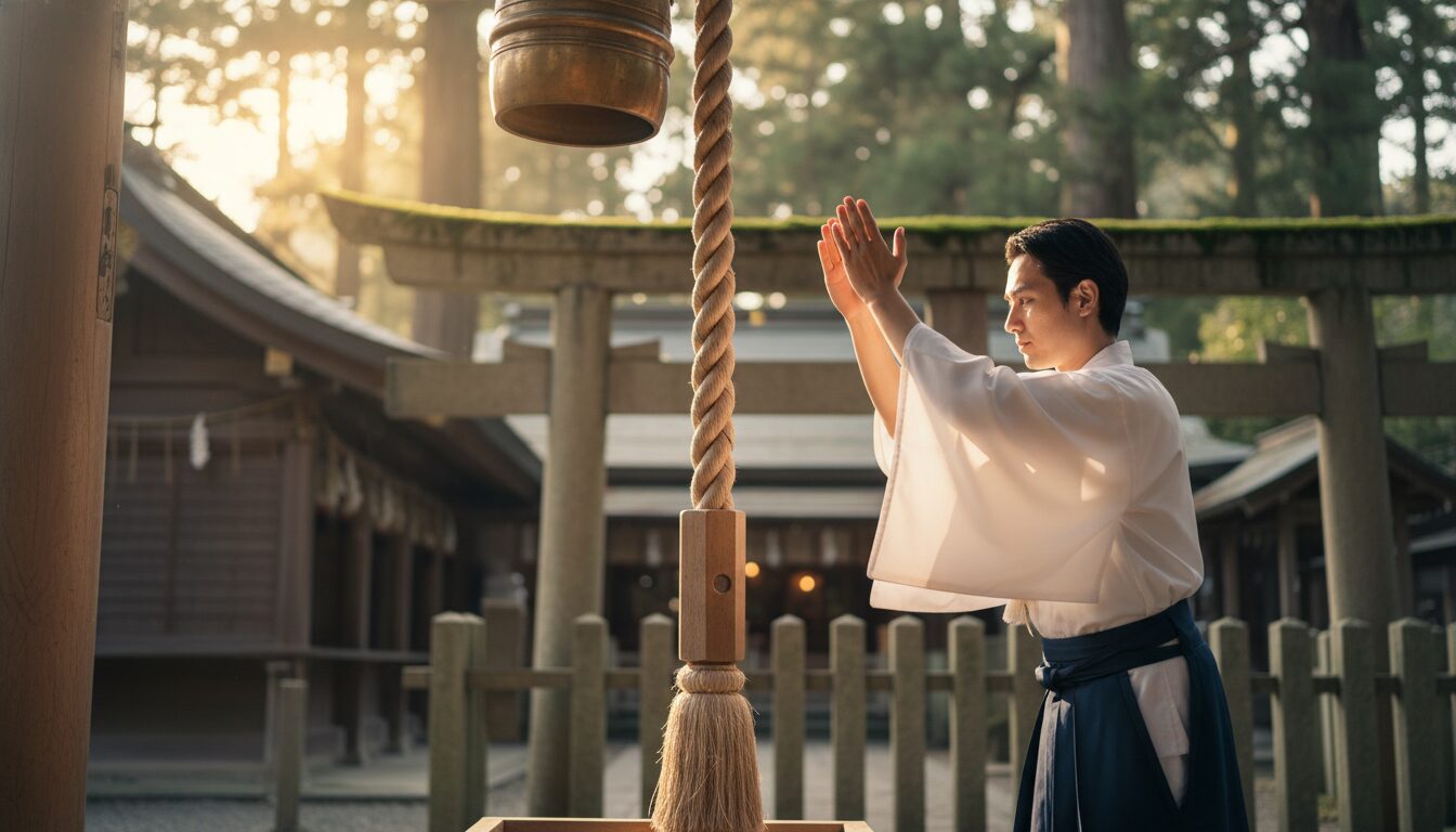 鈴を鳴らす意味と二礼二拍手一礼の正しいやり方