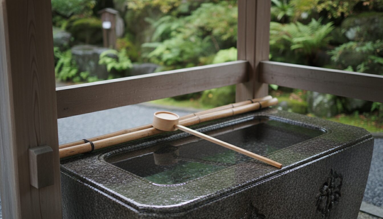 「手水舎」の正しい読み方と水盤などの名称について