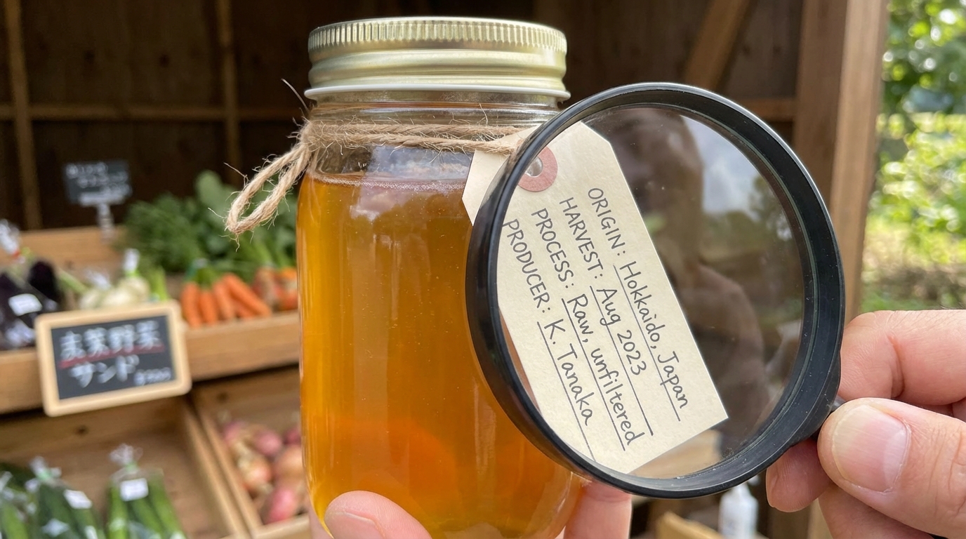 情報の透明性が高いか？産地や加工状況の明記を確認