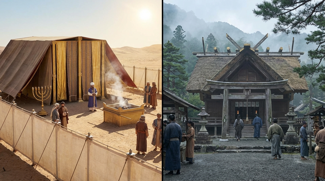 ユダヤの幕屋と守矢家の祈祷殿の構造を比較する