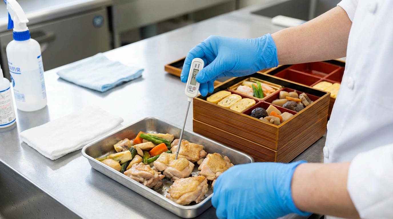 重箱を詰める直前に必ずチェックしたい衛生管理のポイント