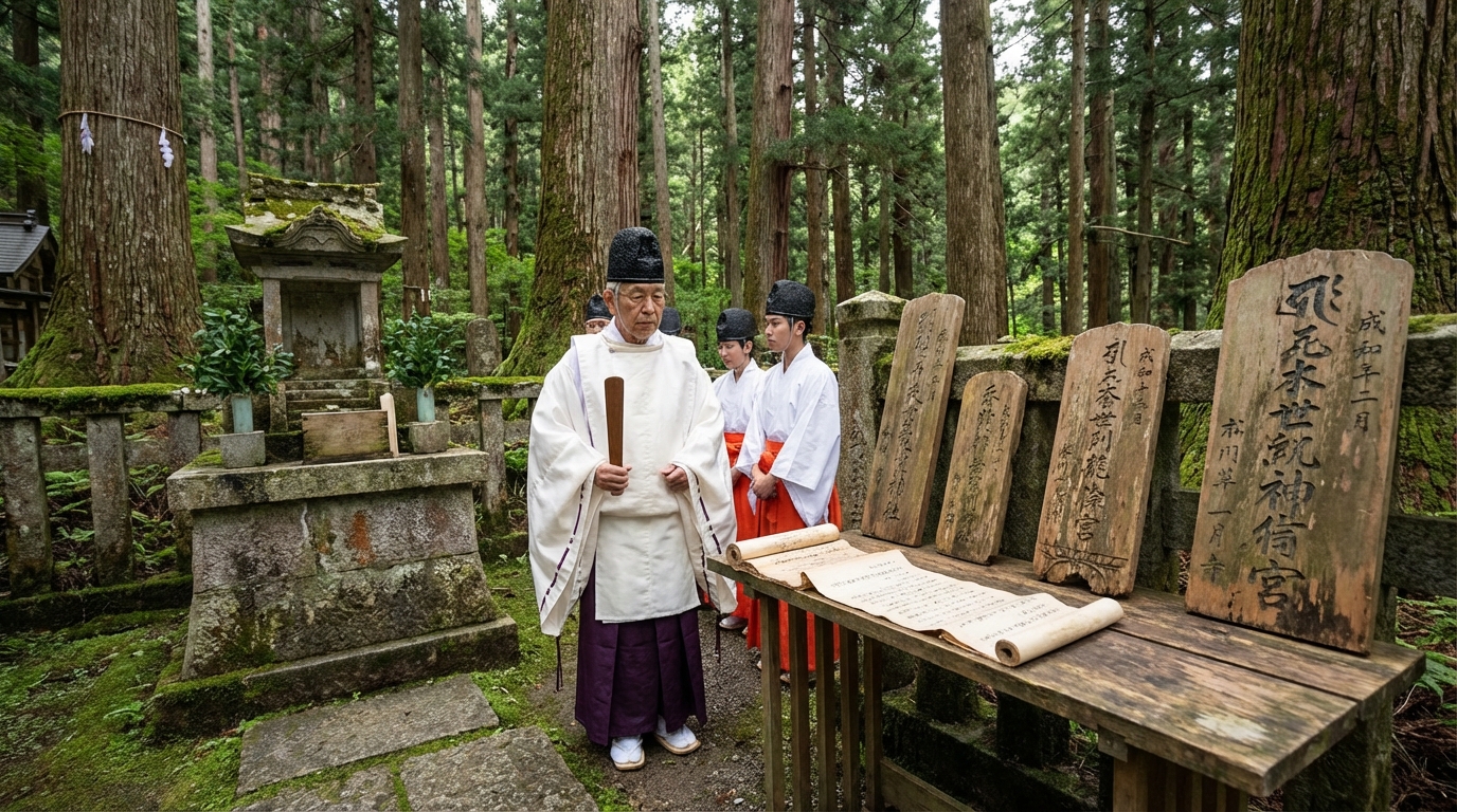 筆頭神官である守矢氏のルーツと名前の由来