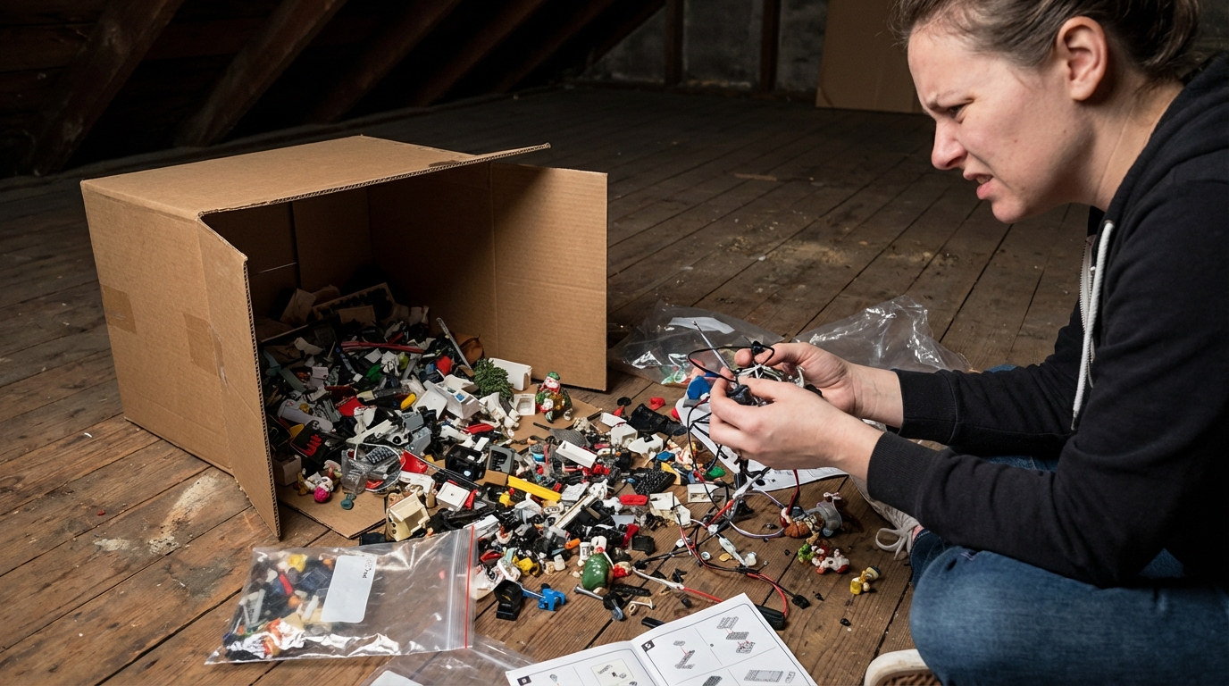 小さなパーツが多くて毎年の出し入れが面倒になる