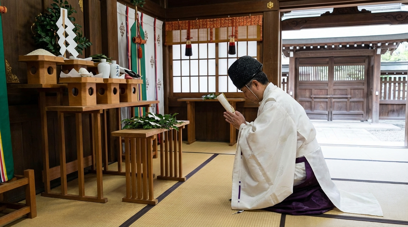 天津祝詞を唱える際の正しい作法と手順