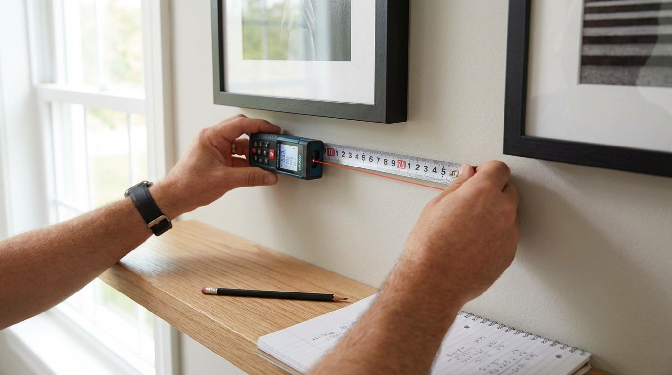 飾る場所をmm単位で計測しておく