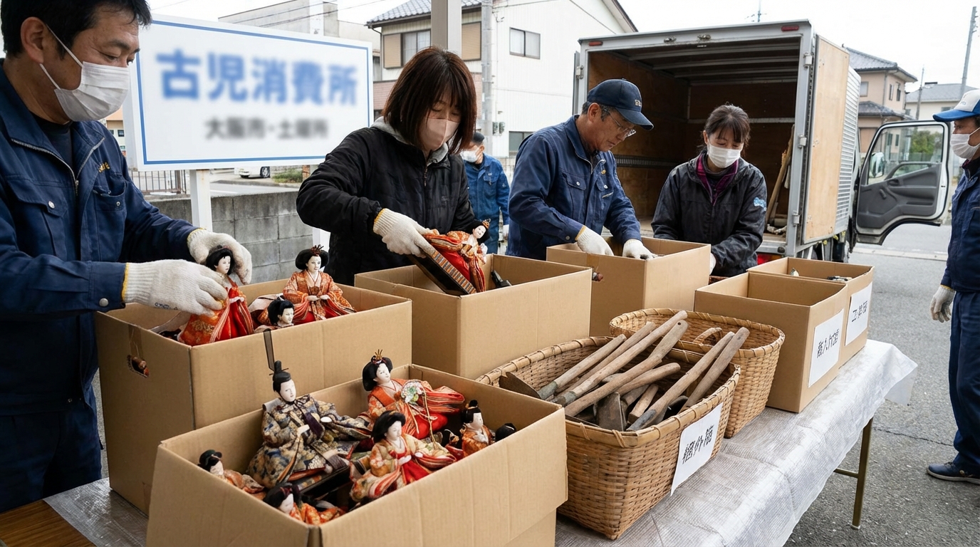飾らなくなった人形や道具の正しい処分方法