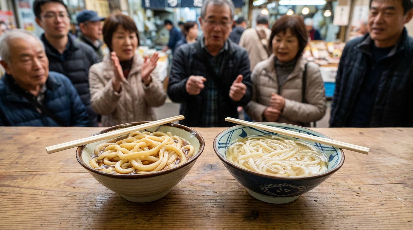 地域で異なる「左右どっちが太い？」問題