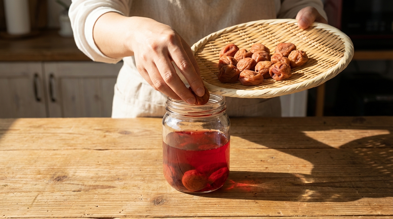 梅干しを土用干し中に梅酢に戻すべき？戻さない？判断のコツ