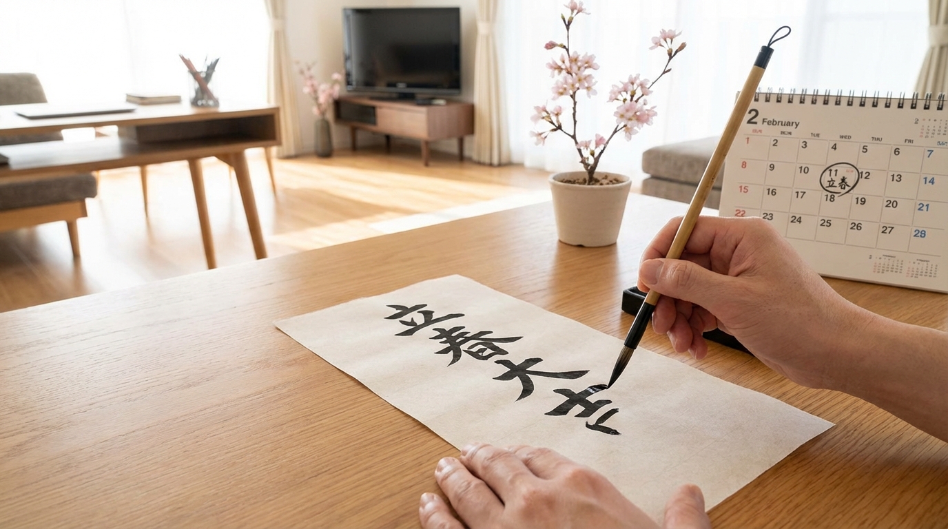 立春大吉を自分で書くメリットとは？お札の意味や由来を詳しく解説