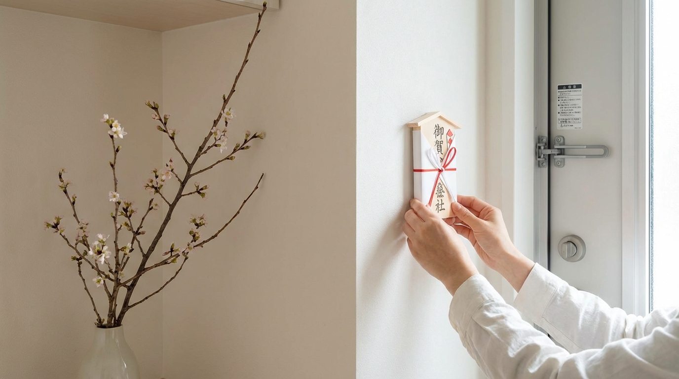 立春大吉のお札を貼る場所と効果を高める具体的な貼り方