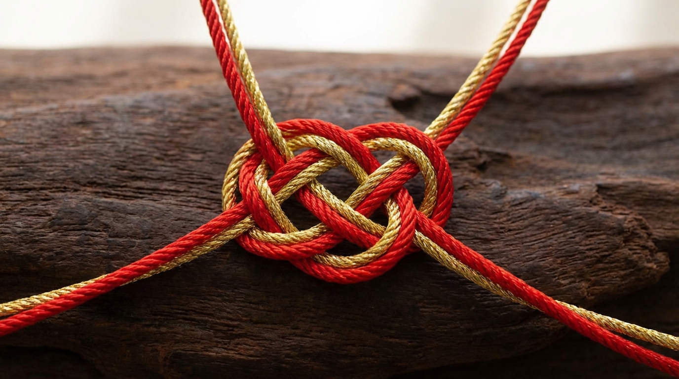 縁起が良いとされる二重叶結びの基本