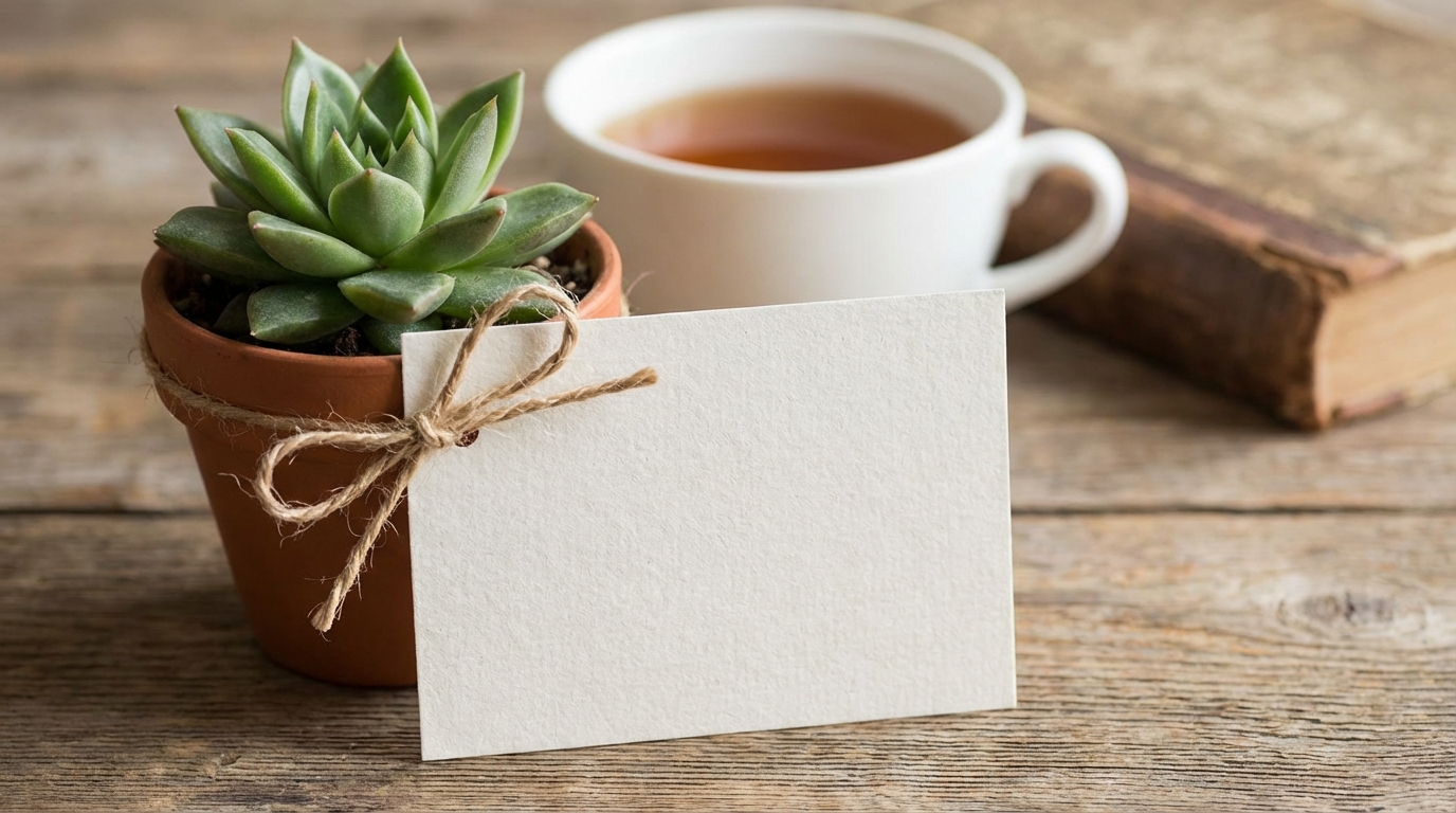 メッセージカードを添えて応援の気持ちを主役にする