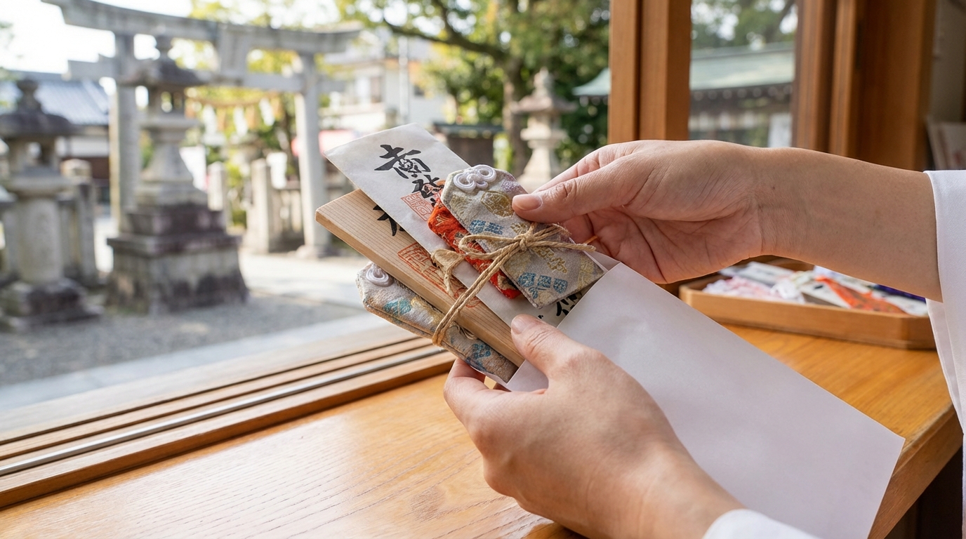 複数のお守りを一度に返納する際のまとめ方と注意点