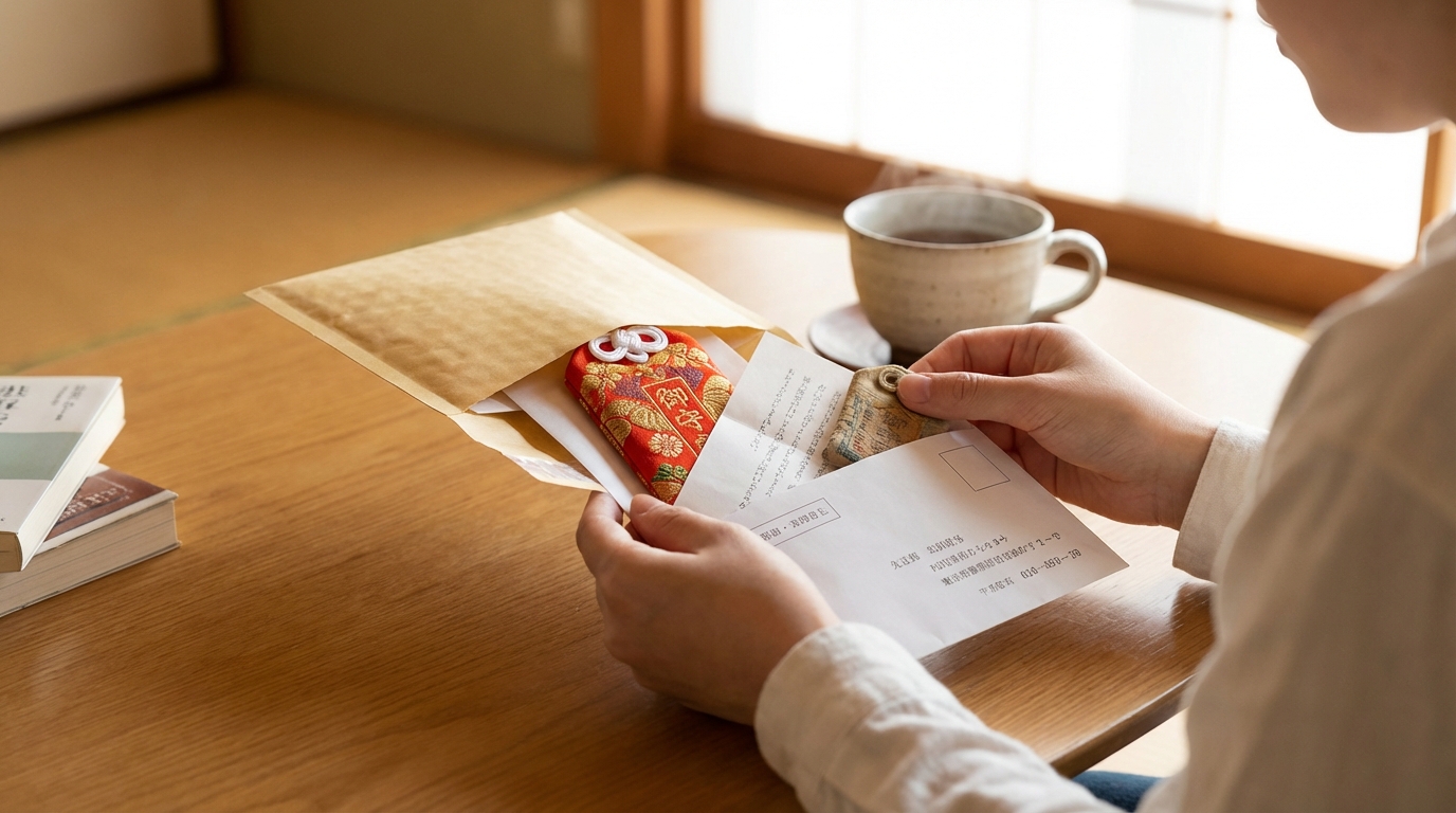 遠方でも安心！郵送によるお守りの授与と納札