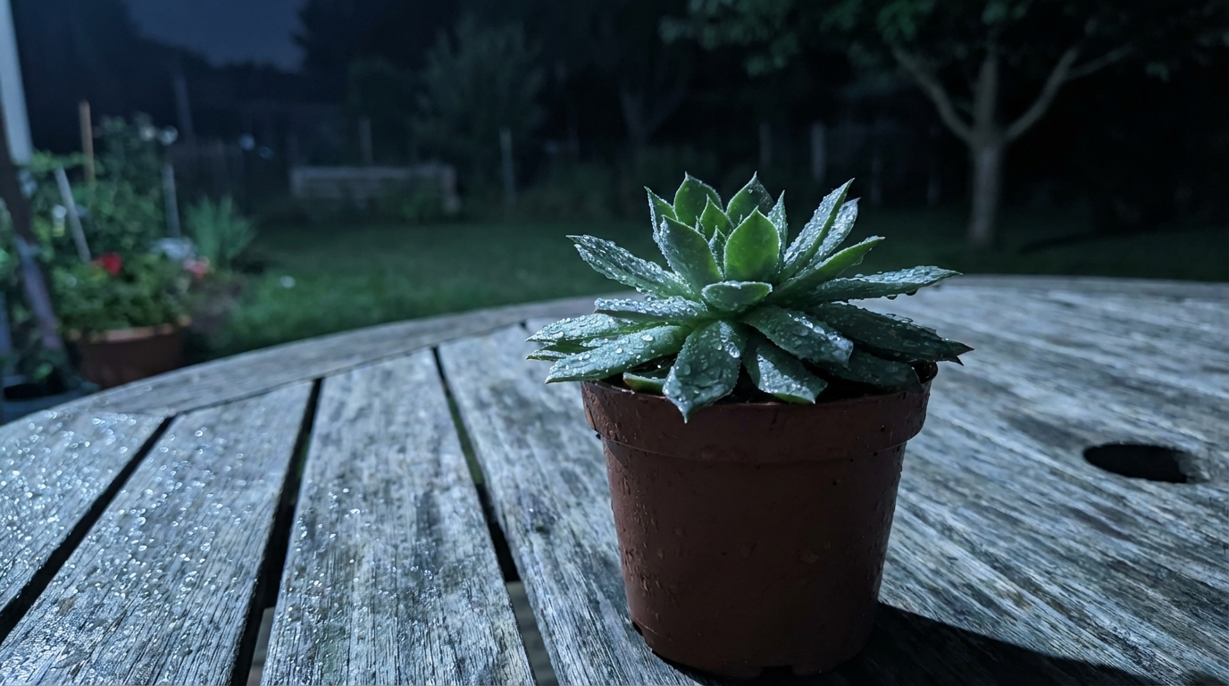 夜露に当てるべきか