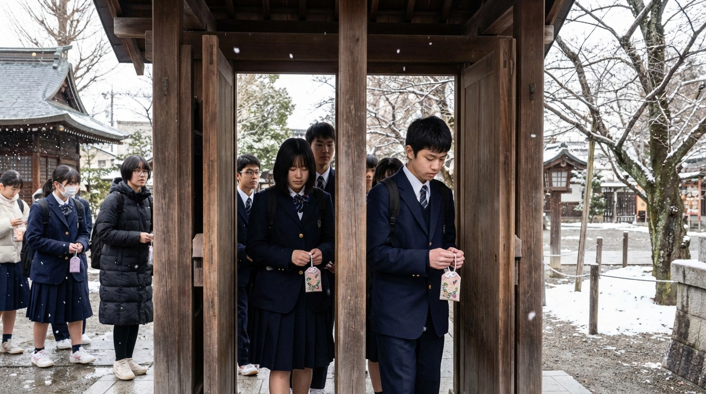 受験シーズン限定！「通り抜け参拝」とお守りの関係