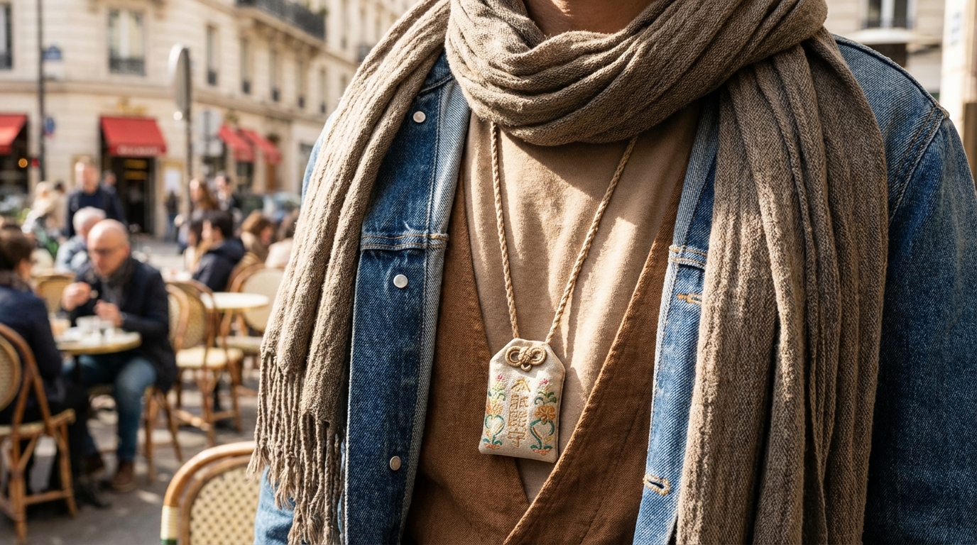 お守りを首から下げるおしゃれな持ち方まとめ