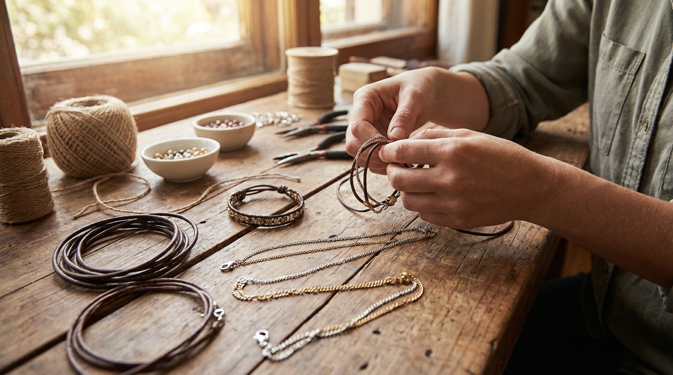 おしゃれに楽しむ！革紐やチェーンへのアレンジ